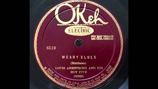 Weary Blues  Louis Armstrong amp His Hot Seven 1927 [upl. by Pfeffer]