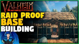 RAID PROOF BASE HOW TO BUILD  Valheim [upl. by Ifar843]