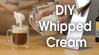 DIY whipped cream in 60 seconds [upl. by Jarrell]