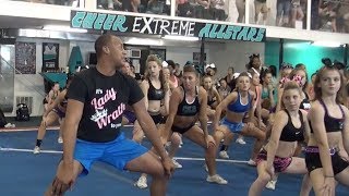 Cheer Extreme Tryouts Kernersville INSTRUCTIONAL DANCE 2014 [upl. by Ostraw]