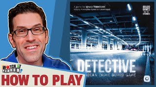 Detective A Modern Crime Board Game  How To Play [upl. by Moishe774]