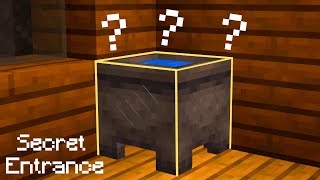 Easy Secret Entrance You NEED  Minecraft Tutorial [upl. by Harlene673]