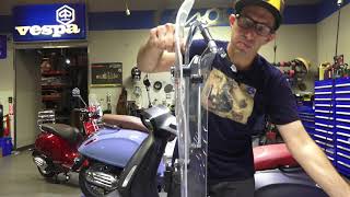 How to Install VespaPiaggio Windshields on Vespa Sprint [upl. by Azarria636]