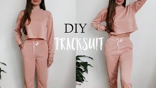 Tracksuit From Scratch  DIY Tracksuit Pattern Making  Sewing Tutorial [upl. by Anelrats]