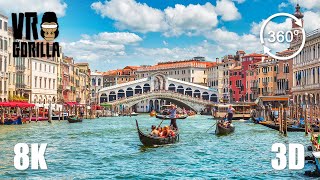 Venice The Floating City A Guided VR Tour  8K 360 3D Video short [upl. by Rem]