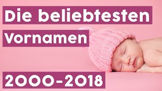 Schöne Vornamen Die beliebtesten Mädchen und Jungennamen seit 2000  NAMEN [upl. by Louls]