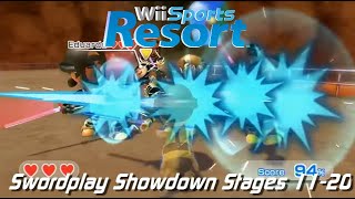 Wii Sports Resort  Swordplay Showdown Reversed Stages 1120 Untouched [upl. by Carney]