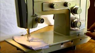 Sears Kenmore sewing machine demonstration [upl. by Rukna]