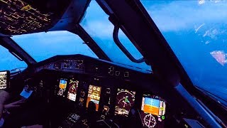 Turbulent Bad Weather Cockpit Landing  ATR 72600 [upl. by Tak]