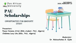 Pan African University Scholarship Opportunities for Postgraduate Studies [upl. by Hras]