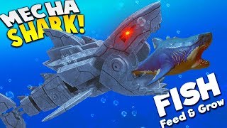 NEW KILLER MECHA SHARK  Feed and Grow Fish [upl. by Ahsia407]