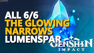 All The Glowing Narrows Lumenspar Genshin Impact [upl. by Nylia]