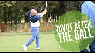 Golf How to Take a Divot After the All and Compress Irons [upl. by Mackey]