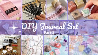 Part2 DIY JOURNAL SET How to Make Journal Set at Home DIY Journal kit  DIY Journal Stationary [upl. by Peacock]