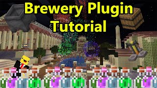 Minecraft Brewery Plugin Tutorial  Beer Vodka Alcohol  Minecraft 120   Towny Server [upl. by Godric870]