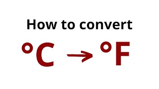 How to convert Celsius to Fahrenheit [upl. by Ammadis]