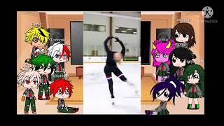 MHA react to yn ice skating GACHA CLUBpart8 [upl. by Funk]