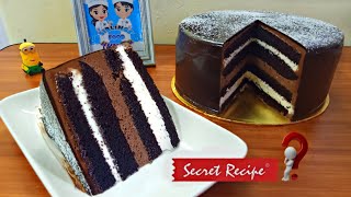 Resepi Kek Coklat Indulgence ala Secret Recipe  How To Make Chocolate Indulgence Cake Secret Recipe [upl. by Jonie]