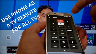 How to use your smartphone as a TV remote for all TVs smart amp non smart [upl. by Sesiom]