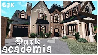 Cheap dark academia Home  Welcome to Bloxburg no advanced placing Bloxburg Build [upl. by Carlynne]