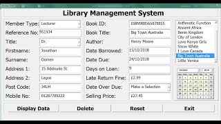 How to Create a Library Management System in Excel  Full Tutorial [upl. by Sheeree]