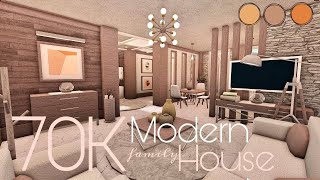 BLOXBURG 70K MODERN HOUSE  NOGAMEPASS [upl. by Bedad]