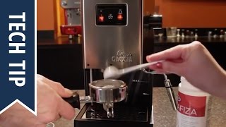 How To Backflush a Gaggia Classic [upl. by Marsland320]