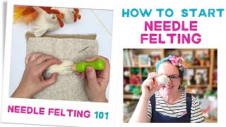 Needle felting for beginners  How To Start Needle Felting [upl. by Roosevelt]