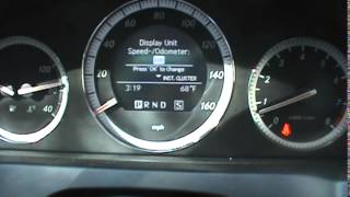 Mercedes Speedometer MPH to KPH [upl. by Eigna404]