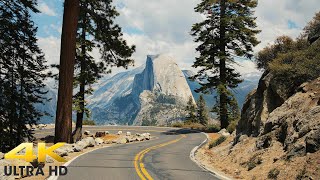 Yosemite National Park Scenic Drive to Glacier Point amp Tioga Pass 4K  California  Yosemite Hiking [upl. by Nitfa]