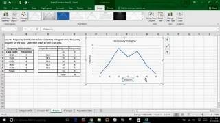 Microsoft Excel  How to Create A Frequency Polygon [upl. by Omle114]