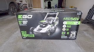 Unboxing and Overview of the EGO Power Battery Powered Mower [upl. by Yennaiv]