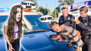 Getting arrested in front of my GIRLFRIEND to see her reaction SHE CRIED 🚔😭Nick Bencivengo [upl. by Fineberg]