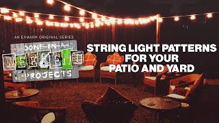 String Light Patterns for Your Backyard  DoneInAWeekend Projects Illuminating Ideas  YouTube [upl. by Vonny255]