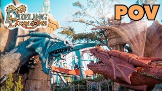 POV Dueling DragonsDragon Challenge Roller Coaster  Islands of Adventure RIP 😪 [upl. by Nuahsak]