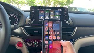 Wireless Apple Carplay setup in Honda [upl. by Jocelyn]