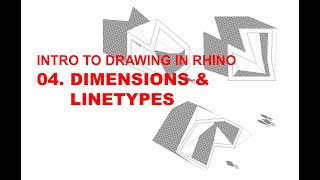 Drawing in Rhino Dimensions amp Linetypes [upl. by Analos134]