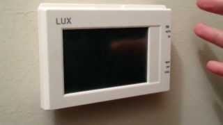 Installing LUX TX9600TS thermostat [upl. by Tarazi630]