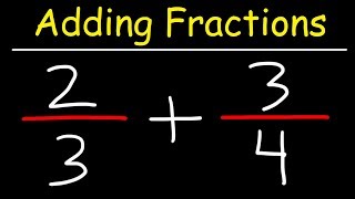 Adding Fractions With Unlike Denominators [upl. by Anifad182]