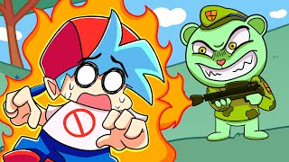 BOYFRIEND vs FLIPPY Friday Night Funkin Logic  Cartoon Animation [upl. by Lavella]