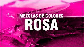 CÓMO HACER EL COLOR ROSA 🌷 Rosa Claro Rosa Palo Rosa Coral 🎨 MEZCLAS DE COLORES FÁCIL [upl. by Yonatan]