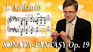 Scriabins SPARKLING SonataFantasy no 2 Op 19 mvt 1  Analysis tutorial [upl. by Sage]