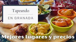 🍺Tapeando por GRANADA 🥘Ruta de TAPAS en GRANADA🥘 ⚠️‼️OPINION REAL‼️⚠️ Donde comer en Granada [upl. by Gildus]