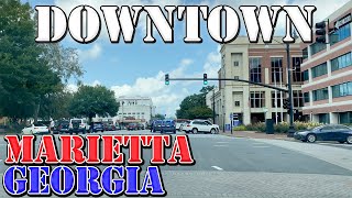 Marietta  Georgia  4K Downtown Drive [upl. by Polish]