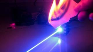 Insanely Powerful 2000mW Blue Laser Destroying Stuff [upl. by Ednihek972]