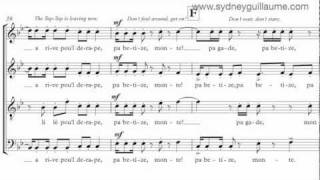 TapTap by Sydney Guillaume score video  SATB Chorus [upl. by Jotham]