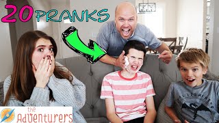 20 Pranks To Pull In 2020 I That YouTub3 Family The Adventurers [upl. by Aivax]