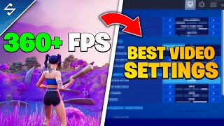 The BEST Fortnite IN GAME Video Settings  Resolution HUD Scale Rendering Mode amp More [upl. by Anigriv]