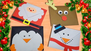 ✨ DIY Sobres navideños  MANUALIDADES NAVIDEÑAS  Envelope for christmas✨ [upl. by Demeter]