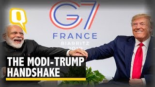 The ModiTrump Handshake at G7 Summit that You Just Cant Miss  The Quint [upl. by Lasonde790]